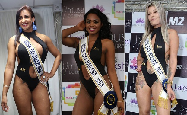 Candidatas Musa do Brasil: Bianca Rodrigues, Amazonas | Bruna Walker, Paraná | Cibelly Ferraty, Amapá (Foto: Divulga)