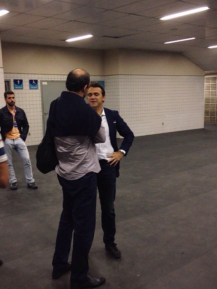 Ricardo Gomes e Petkovic - Botafogo x Criciúma (Foto: GloboEsporte.com)