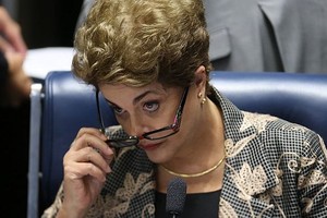 A Presidente afastada Dilma Rousseff depõe no Senado sobre processo de impeachment  (Foto: Dida Sampaio / Estadão)