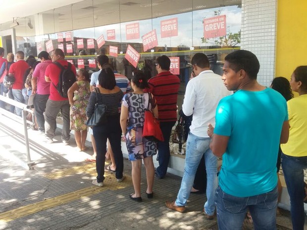 Bancos, fim da greve, Macapá, Amapá (Foto: John Pacheco/G1)