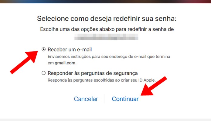 Redefina a senha por meio de e-mail (Foto: Reprodução/Paulo Alves) Redefina a senha por meio de e-mail (Foto: Reprodução/Paulo Alves)