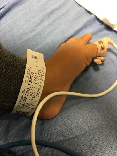 Bento no hospital (Foto: Reprodução - Instagram)