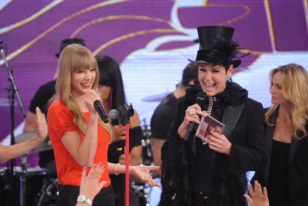 Taylor Swift no TV Xuxa (Foto: Blad Meneghel/ Xuxa Produções)