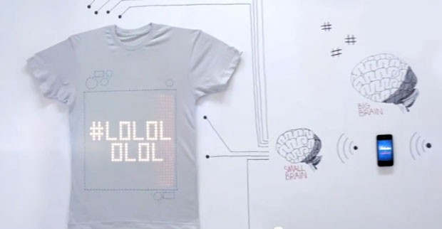 Projeto quer criar camiseta interativa digital (Foto: Divulgação)