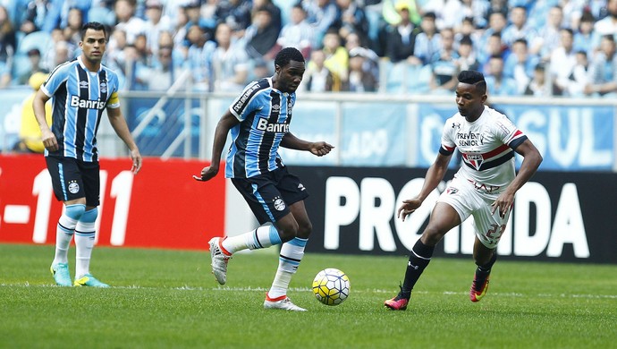 Negueba Grêmio x São Paulo (Foto: Lucas Uebel/Divulgação Grêmio) Negueba Grêmio x São Paulo (Foto: Lucas Uebel/Divulgação Grêmio)