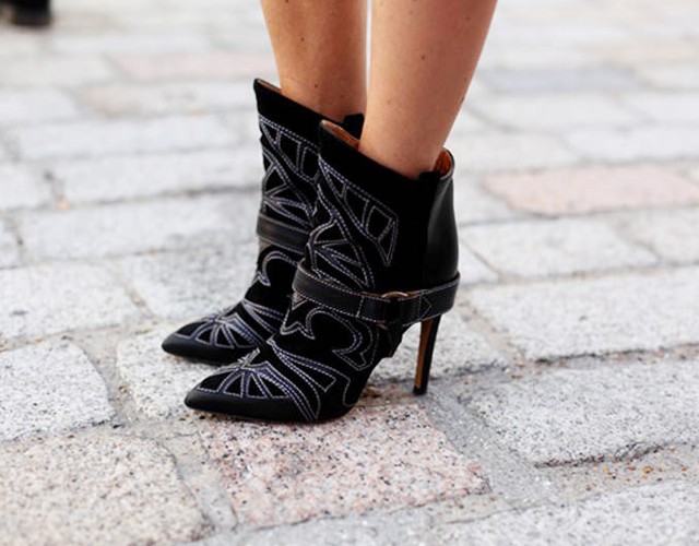It-shoe da temporada: a Milwaukee boot by Isabel Marant, em clique de Tommy Tom na ultima London Fashion Week (Foto: Reprodução)