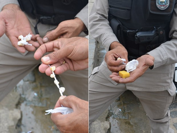 Polícia apreende pedras de 'crack' que na verdade eram pedaços de sabão em João Pessoa (Foto: Walter Paparazzo/G1)