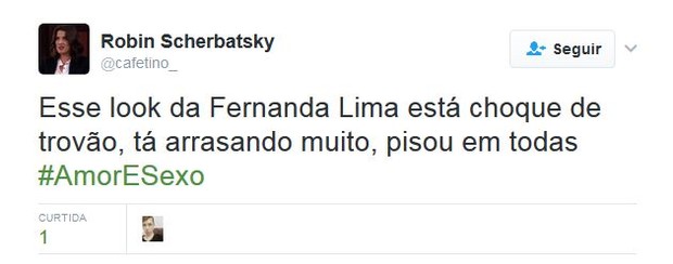 Look de Fernanda Lima bomba na web (Foto: Reprodução/Twitter)