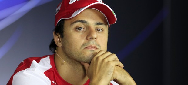Felipe Massa na coletiva de imprensa em Monza, palco do GP da Itália (Foto: AFP)