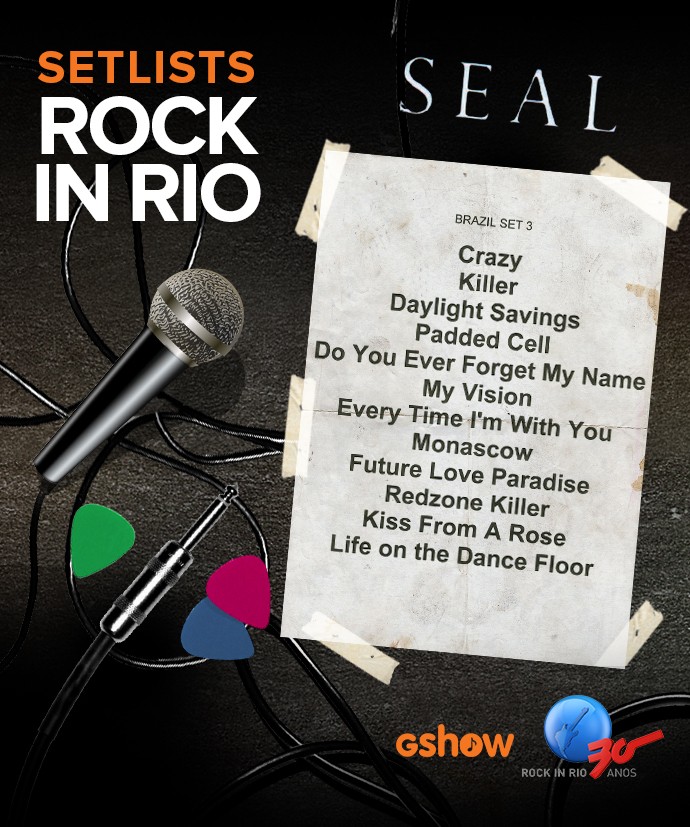 Seal no Rock in Rio cantor britânico mostra simpatia no Palco Mundo