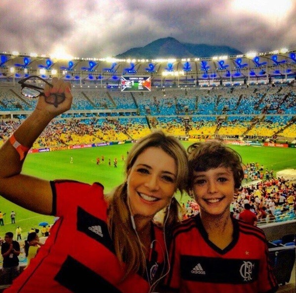 Christine Fernandes e o filho Pedro (Foto: Reprodução / Instagram)