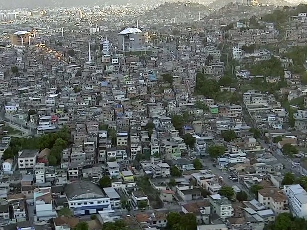 Conjunto de Favelas do Alemão, na Zona Norte do Rio (Foto: Reprodução / Globo)