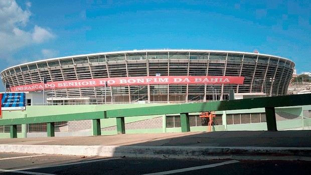 arena fonte nova; fita do senhor do bonfim (Foto: Carlos Prates/Arquivo pessoal) arena fonte nova; fita do senhor do bonfim (Foto: Carlos Prates/Arquivo pessoal)
