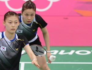 Badminton Jung Kyung-eun e Kim Ha-na Coreia do Sul  (Foto: AFP)