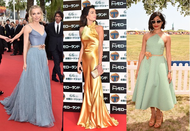 Sienna Miller, Amal Clooney e Frieda Pinto (Foto: Getty Images)