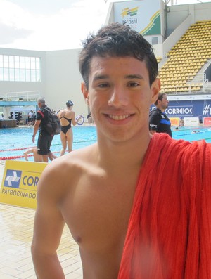 Luiz Altamir, da natação, no Troféu Maria Lenk (Foto: Lydia Gismondi)