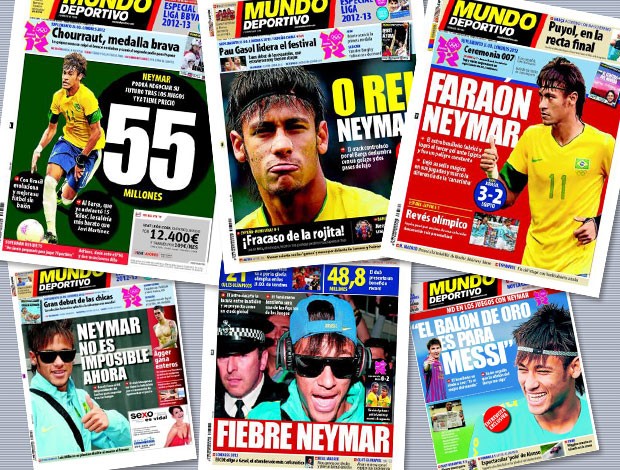 Reprodução Jornal Mundo Deportivo - Neymar (Foto: Reprodução / Jornal Mundo Deportivo)