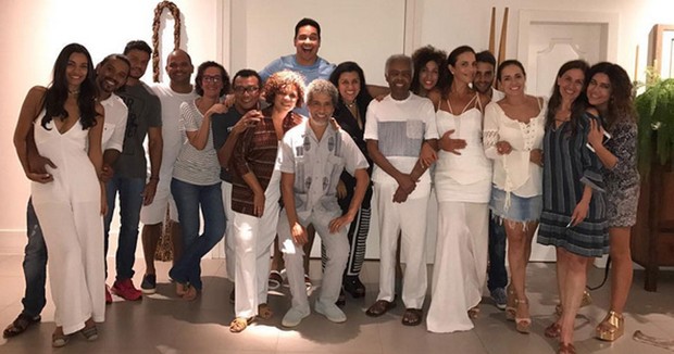 Encontro em Salvador, na Bahia, tem Xanddy, Gilberto Gil, Ivete Sangalo, Daniel Cady, Daniela Mercury, Flora Gil e Malu Verçosa (Foto: Instagram/ Reprodução)