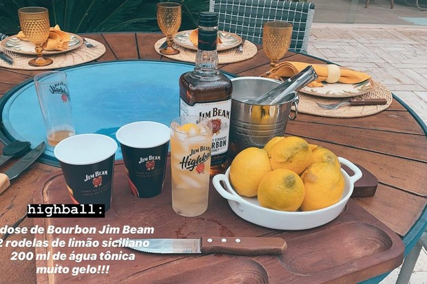 Luan Santana ensina receita de drink (Foto: Reprodução/Instagram) Luan Santana ensina receita de drink (Foto: Reprodução/Instagram)
