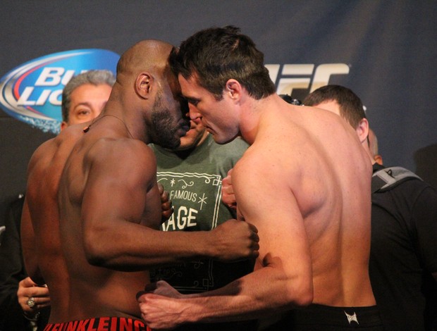 Rashad Evans x Chael Sonnen pesagem UFC 167 (Foto: Evelyn Rodrigues)