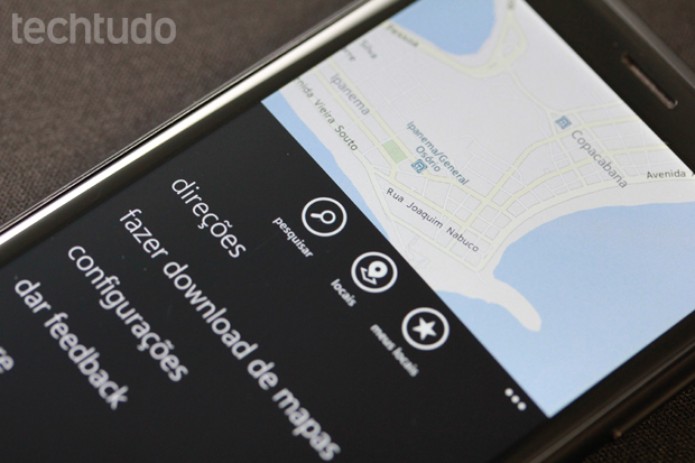 Nokia Maps: um dos grandes destaques do Windows Phone funciona sem gastar o pacote de dados (Foto: Allan Melo / TechTudo) Nokia Maps: um dos grandes destaques do Windows Phone funciona sem gastar o pacote de dados (Foto: Allan Melo / TechTudo)