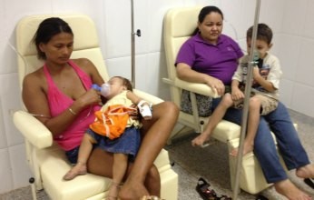 Problemas respiratórios são 60% dos atendimento no hospital infantil, em Porto Velho. (Foto: Flaviane Azambuja/G1)