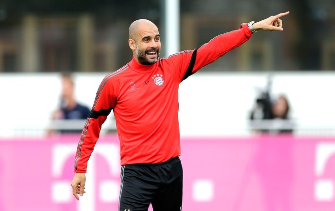Gardiola, Treino Bayern de Munique (Foto: Agência AP)