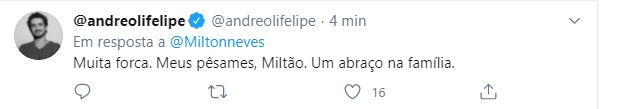 Famosos mandam mensagens de apoio a Milton Neves (Foto: Reprodução/Twitter)