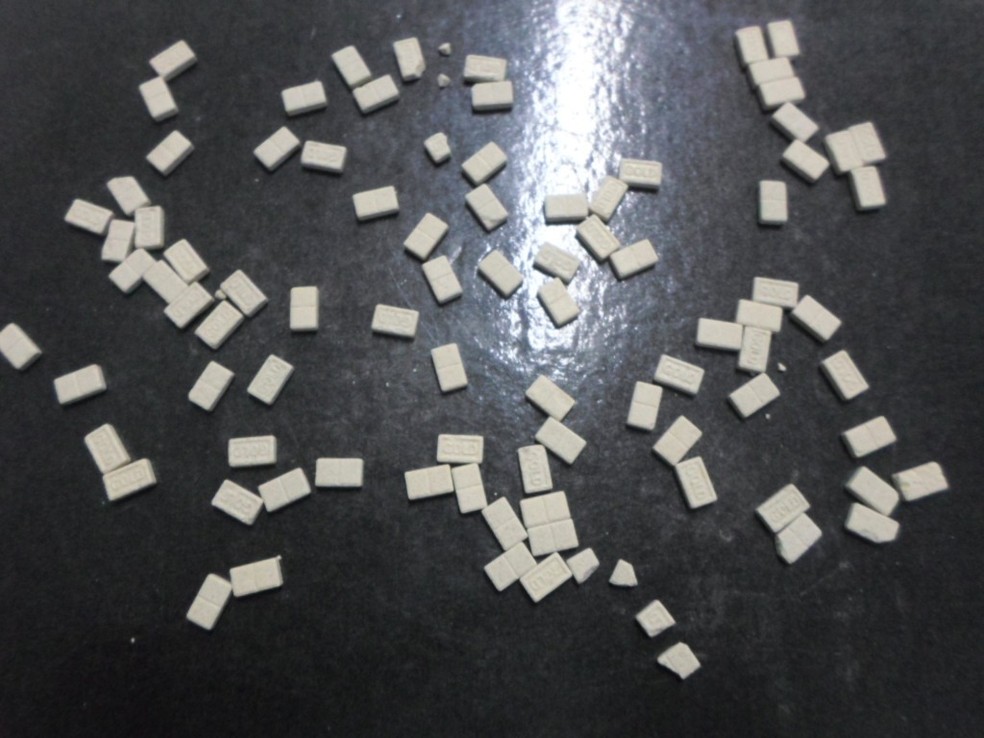 Ecstasy apreendido  seria vendido em festas realizadas em Campo Grande (Foto: Denar/Divulga&ccedil;&atilde;o)