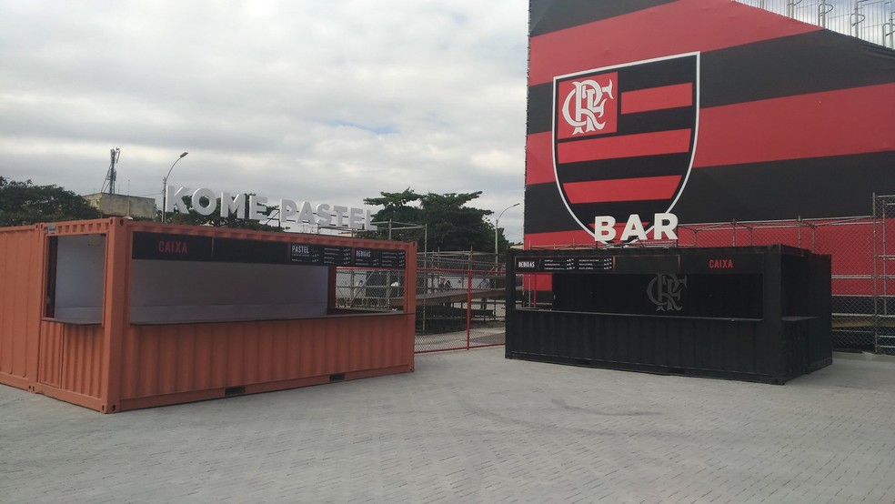 Bares da Arena do Flamengo, na Ilha (Foto: Vicente Seda)