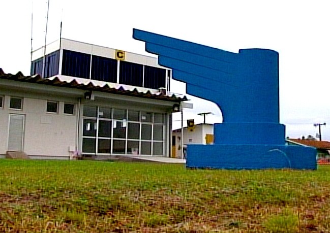 Aeroporto Correia Pinto, em Lages (Foto: Reprodução/RBS TV)