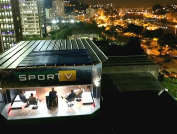 Estúdio panorâmico, SporTV (Foto: Reprodução SporTV)