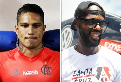 Montagem Guerrero x Grafite (Foto: GloboEsporte.com) Montagem Guerrero x Grafite (Foto: GloboEsporte.com)