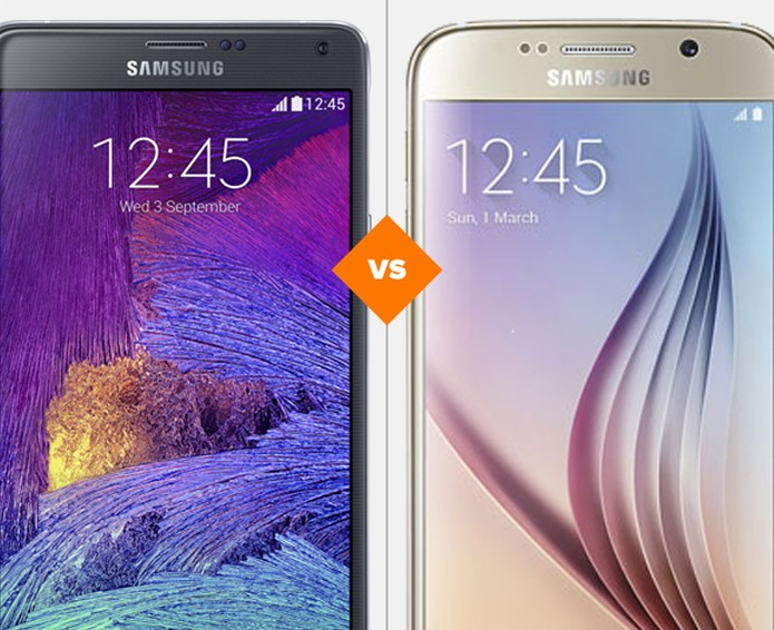 Galaxy Note 4 vs Galaxy S6 (Foto: Arte/TechTudo) Galaxy Note 4 vs Galaxy S6 (Foto: Arte/TechTudo)