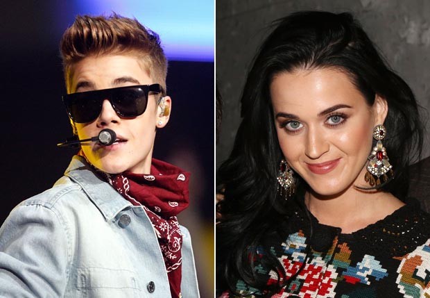 Justin Bieber e Katy Perry (Foto: Getty Images)