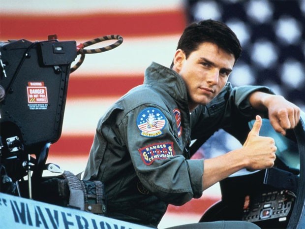Tom Cruise em Top Gun (Foto: Divulgação) Tom Cruise em Top Gun (Foto: Divulgação)