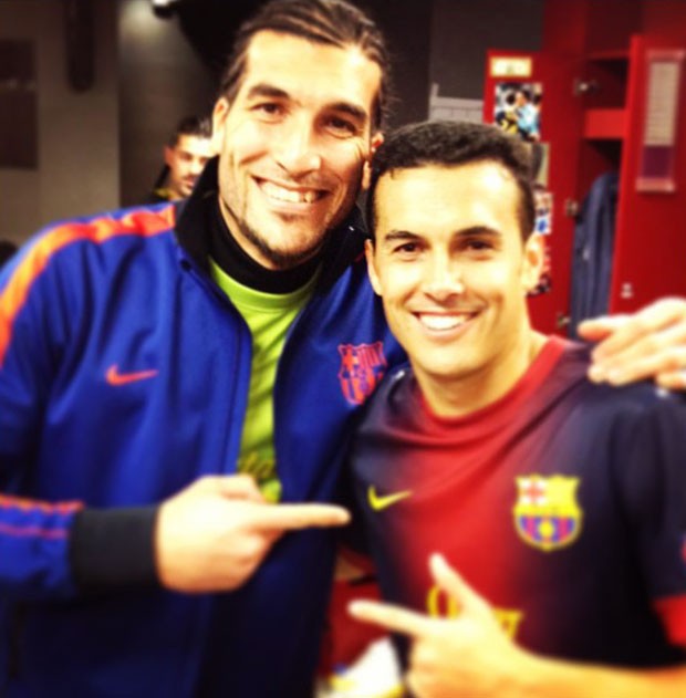 José Pinto Pedro vestiário Barcelona (Foto: Reprodução / Instagram)