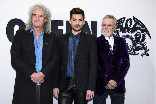 Adam Lambert e os caras do Queen (Foto: Divulgação/Divulgação)
