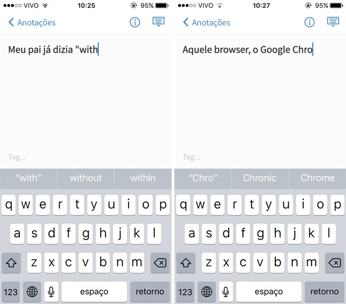 O novo teclado reconhece vários idiomas ao mesmo tempo (Foto: reprodução)