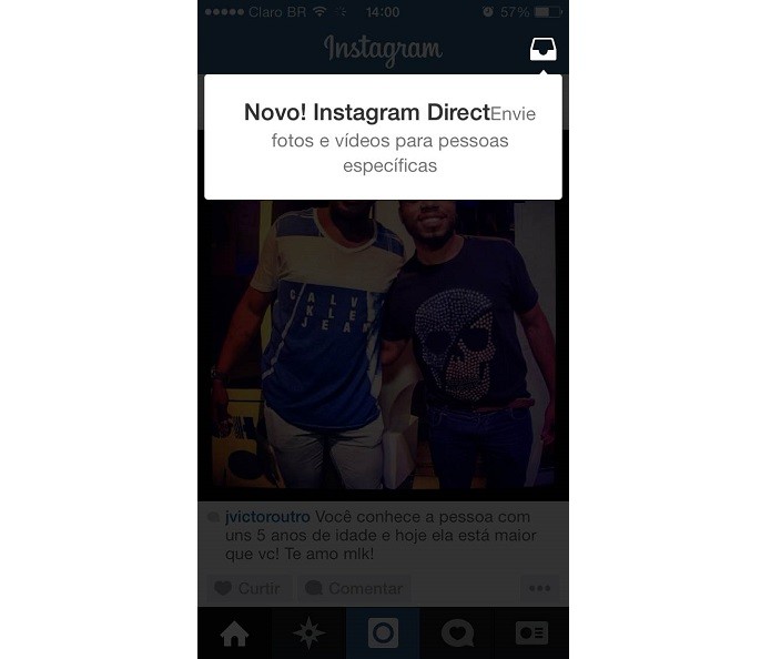 Atualização Instagram (Foto: TechTudo) Atualização Instagram (Foto: TechTudo)