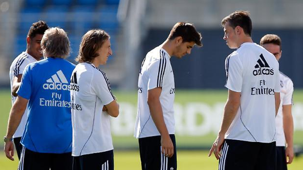 Bale treina pela primeira vez no Real Madrid (Foto: Divulgação / Site oficial)