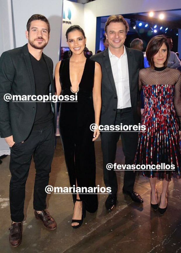 Marco Pigossi, Mariana Rios, Cassio Reis e Fernanda Vasconcellos (Foto: Reprodução/ Instagram)
