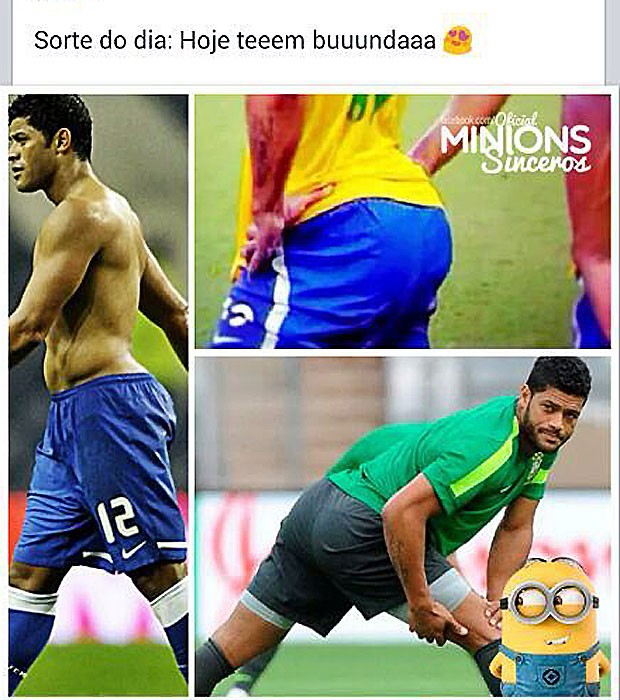 Hulk seleção brasileira bunda