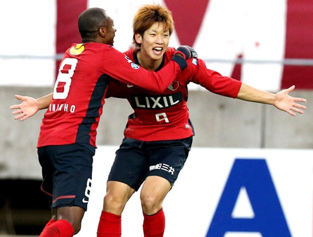 Kashima Antlers no ultimo jogo do Jorginho (Foto: Divulgação / Kashima Antlers)