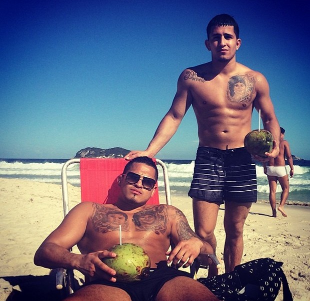 Anthony Pettis e Sergio Pettis Rio de Janeiro (Foto: Reprodução/Instagram) Anthony Pettis e Sergio Pettis Rio de Janeiro (Foto: Reprodução/Instagram)