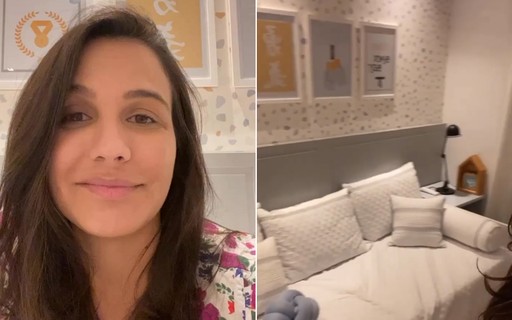 Grávida Kyra Gracie mostra detalhes do quarto do filho Ryan Quem