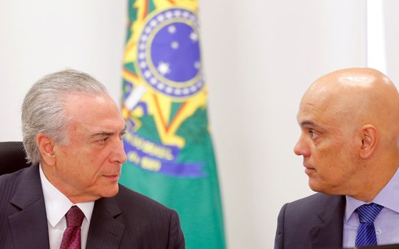 O presidente Michel Temer e o Ministro da Justiça Alexandre de Moraes (Foto:  Reuters)