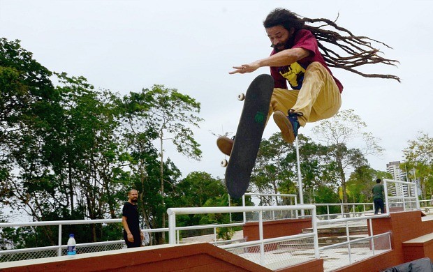 Brasileiro de skate pro em Manaus - Vitor Sagaz (Foto: Mauro Neto/Semjel)