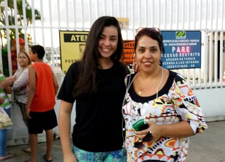 Miralda e Júlia Jacomete Chegada Seleção Brasileira (Foto: Marco Astoni)