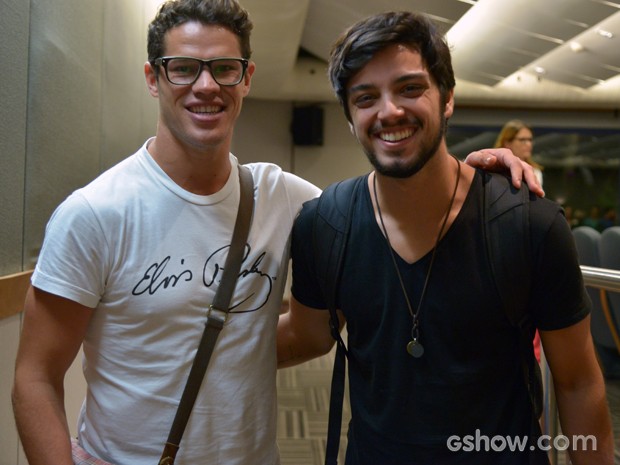 José Loreto e Rodrigo Simas também participaram do workshop (Foto: Raphael Dias/TV Globo)